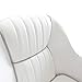 Leader Accessories Pontoon Captains Bucket Seat Boat Seat (White/Gray piping)