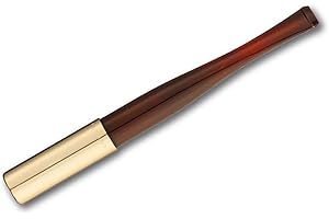 Denicotea Lady Ejector Series Cigarette Holder with Filter Slot - Amber - Add Style & Sophistication - Avoid Stained Fingers & Lips - German Engineering - (Filters Not Included) 20205
