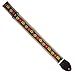 Souldier Custom GS0274BK04DB Handmade Marigold Guitar Strap, Black/Brown/Orange