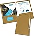 New Generation - Gold 2 Pocket Folders, Durable Heavy Duty High Gloss Laminated Presentation Folders Hold Letter Size Sheets with a die-Cut Business Card Holder, 6 Pack (7669-25)