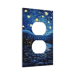 Tewujay Decorative Outlet Cover 1 Gang Abstract