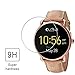 Screen Protector Compatible With Fossil Q Wander Gen 2, (3 Pack) Tempered Glass 2.5D &9H Hardness, Anti-Scratch, Full Coverage Bubble-free Watch Protective Film