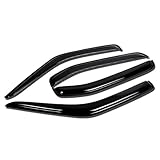 4pcs Tape-On Window Visor Deflector Rain Guard
