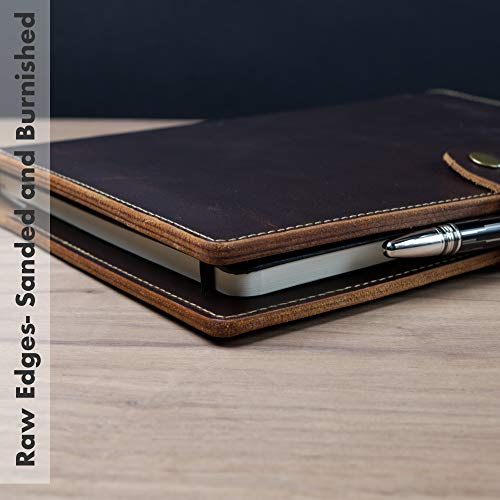Leather Journal Steno Pad Cover 6x9 / American Full Grain Leather