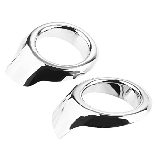 Dovewill 2 Pieces Front Fog Light Eyebrows Cover Circle Trim Decor for Ford EcoSport