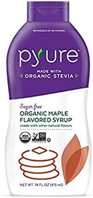Organic Maple Flavored Syrup, Sugar Free, Low Net Carbs, Pancake Syrup, Keto, 14 Fluid Ounce 3 Count…