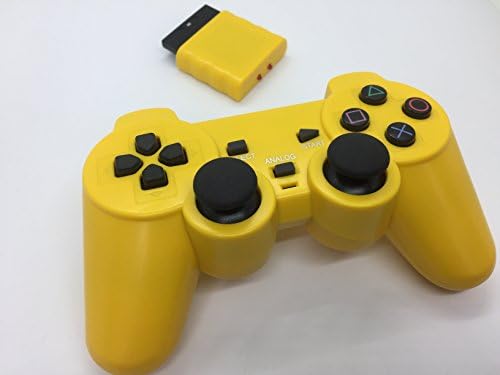 komekuma 2.4g Wireless Game Pad Joysticks Gaming Controller Joypad Gamepad Console for Sony Playstation 2 Dual Shock Dual Includes