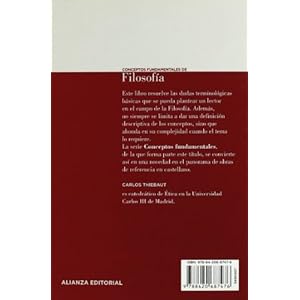 Conceptos fundamentales de Filosofia/ Fundamental Concepts of Philosophy (Spanish Edition)