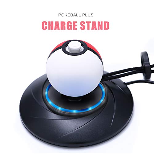 Charger Stand for Poke Ball Plus, Charger Dock Station for Nintendo Switch Pokemon Lets Go Pikachu Lets Go Eevee Poke Ball Plus Controller with 4.9ft USB Type C Charging Cable Charger Stand for Poke Ball Plus, Charger Dock Station for Nintendo Switch Pokemon Lets Go Pikachu Lets Go Eevee Poke Ball Plus Controller with 4.9ft USB Type C Charging Cable