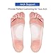 Gel Arch Supports for Plantar Fasciitis, Flat Feet, Fallen Arches, 2 Pairs of Soft Silicone Clear Reusable Arch Sleeves Wrap with Padded Cushions M5-8.5 / W6-9.5 - Small