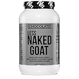 Chocolate Less Naked Goat - 100% Grass Fed Goat Whey Protein Powder from Small-Herd Wisconsin Dairies, 2lb Bulk, GMO Free, Soy Free. Easy to Digest - All Natural - 23 Grams of Protein - 25 Servings