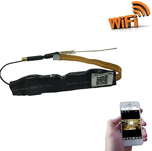 Camclub WiFi HD 1080P Mini Portable DIY Module Hidden Motion Detection Camera with Remote Access for iPhone and Smartphone(Free Power Bank and 8G Micro SD Card )