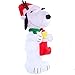 Peanuts Lighted Snoopy Christmas Inflatable10-ft x 4.49-ft