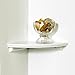 InPlace Durable Contemporary Corner Shelf Kit - Easy to Install & Remove, Floating Corner Shelves - Wall Mounted Decorative Corner Shelf for Flowers or Small Lamp - 10