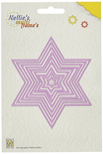Ecstasy Crafts Nellie's Choice Multi Frame Dies, Star, 9-Pack