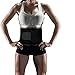 Waist Belt Trainer Hot Thermal Neoprene Burn Fat Exercise Slimming Body Shaper Strap Weight Loss Trimmer Adjustable for Men and Women, Black.