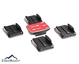 Curved Adhesive Mounts for GoPro