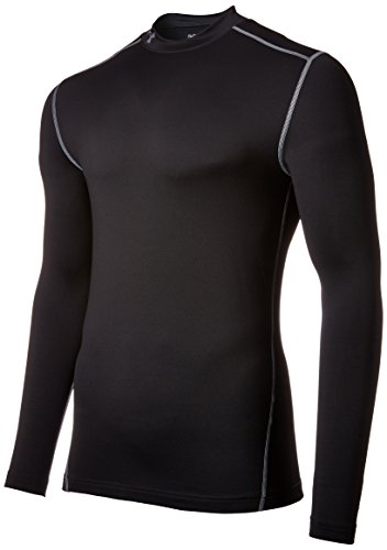 Under Armour Men's ColdGear Armour Compression Mock, Black/Steel, Medium