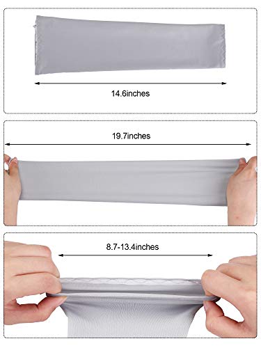 image for Mudder 8 Pairs Unisex UV Protection Arm Cooling Sleeves Ice Silk Arm C