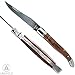 Laguiole knife, Stainless blade, Exotic wood handle with the shepherd's cross. Lg 22cm
