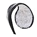 Ear Warmers Men Women Solid Soft Plush Winter Earmuff (Black)