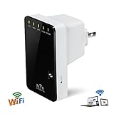 WOSUK Wireless-N Network Router/Repeater/Range Extender/Access Point/Bridge/AP Small Mini WiFi Router 2.4GHz 300Mbps 802.11n/g/b WPS Button With Built-in Antenna RJ45 Port Signal Booster (Mini Router)