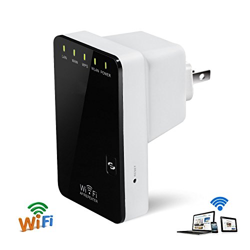WOSUK Wireless-N Network Router/Repeater/Range Extender/Access Point/Bridge/AP Small Mini WiFi Router 2.4GHz 300Mbps 802.11n/g/b WPS Button With Built-in Antenna RJ45 Port Signal Booster (Mini Router)