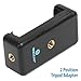 WizGear Cell Phone Tripod Adapter, Universal Smartphone Holder Tripod Adapter for Smaller Smartphones As iPhone 6 5 5c 5S Samsung Galaxy S3 S4 Nexus 5 LG G3 (Standard Tripod Adapter)