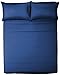 Amazon Basics 400 Thread Count Sheet Set, King, Navy