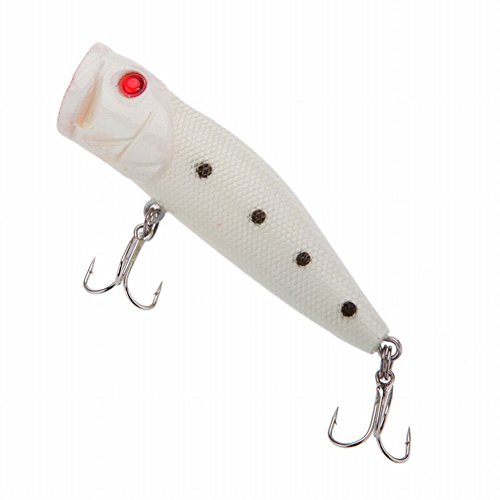 Smartcoco Lot De 5 Leurres De Pêche De Nuit 3d Phosphorescents Vib Popper Crank Minnow Crayon Lumineux Leurre Artificiel Avec Boîte à Leurre