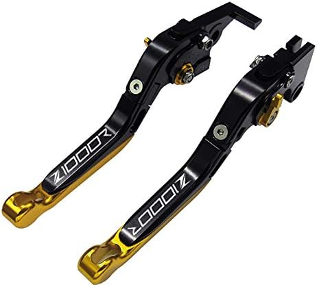 For Kawasaki Z1000R 2017 Motorcycle Folding Extendable Brake Clutch Accessories Engraved Levers Black Golden