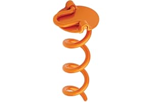 LIBERTY HARDWARE Liberty Outdoor ANCHFR8-ORG-A Folding Ring Spiral Ground Anchor, Orange, 8-Inch