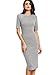 SheIn Women's Short Sleeve Elegant Sheath Pencil Dress