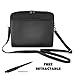 ImpecGear Briefcase Padfolio 3- Ring Binder, File Divider Organizer W/ Smart Handle Briefcase (Black)