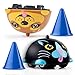 Power Your Fun Turbo Tops Mini Car Spinning Tops for Kids - 2pk Mini Gyro Battling Tops, Small Easter Basket Stuffers Party Favors for Kids (Pets)