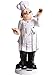 91PG 12.6 Inch Soup Tasting Chef with Cup Figurine Gourmet Bread Accents for Country Cottage Kitchen Decor As Collectible Housewarming Gifts