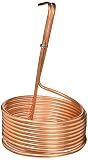 NY Brew Supply W3825-CV Homebrew Immersion Wort Chiller-25 Tubing, 25', Copper