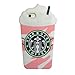 Pink Frappuccinos Coffee Case for Apple iPhone 5/5s/SE 3D Cartoon Cute Lovely Fresh Luxury Designer Fun Unique Creative Protective Shockproof Kids Teens Girls Women Daughter