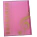 WOGOD Music Sheet File Paper Documents Storage Folder Holder Plastic.A4 Size,40 Pockets (Pink)