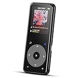 16GB Bluetooth 4.0 MP3 Player with Speaker, AGPTEK Portable Lossless MP3 Player Metal Touch Button with FM Radio Voice Recorder,Support up to 128 GB, Black