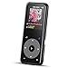 8GB Bluetooth MP3 Player with Touch Button, Metal Lossless Music Player with FM Radio/Voice Recorder, 1.8in TFT Screen, Support up to 128GB, AGPTEK A16, Black