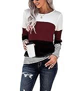GOLDPKF Women Long Sleeve T Shirts Tunic Crewneck Loose Casual Tops and Blouses