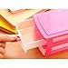 New Arrival Durable Plastic Mini Desktop Drawer Sundries Case Small Objects Cosmetics Storage Box Stackable Cube Organizer 2/3 Drawers (Three Layer:Pink)