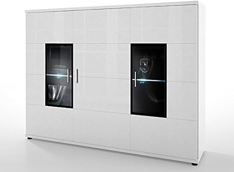 Highboard XXL Corano Kommode Sideboard Anrichte LED Möbel Hochglanz