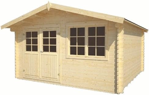 haebelholz Saale - Caseta de jardín (aprox. 400 x 400 cm, listones ...