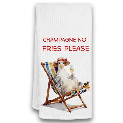 TCPNC Funny Seagull Kitchen Towel, Cute Coastal Kitchen Decor, 16 x 24 in at Amazon