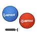 Get Out! Rubber Play Ball – 2 Pack Rubber Kickball 10 Inch w/ Hand Pump Inflator, Playground Balls for Kids