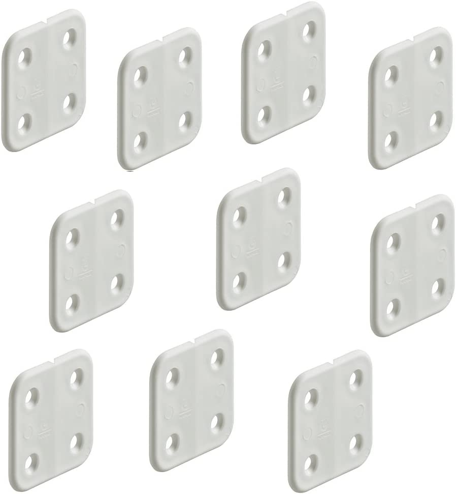 CR-MOESANCO® 20 White Polypropylene Hinges for Caravan, Motorhome or Furniture 46 mm x 36 mm