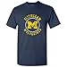 UGP Campus Apparel AS04 - Michigan Wolverines Distressed Circle Logo T Shirt Large Navy