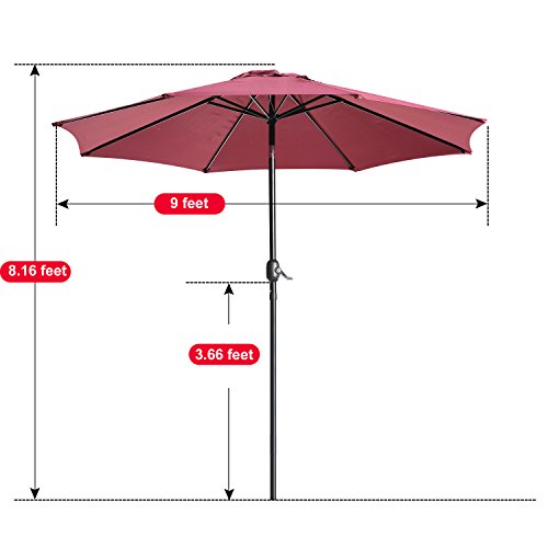4 UHINOOS+Umbrella+Polyester+Umbrella+Fade+Resistant